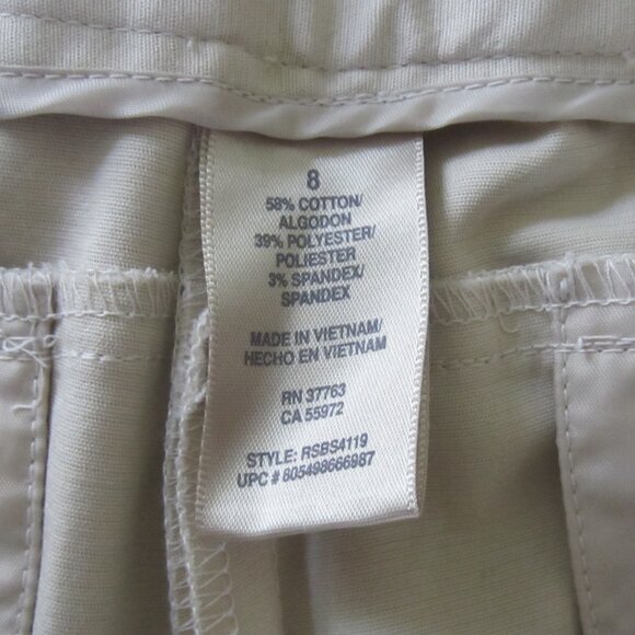 NWT RAFAELLA Classic Curvy Women's Capri Pants Size 8 Khaki --- - Picture 8 of 11